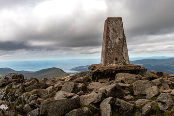 Hiking Cadair Idris in Snowdonia National Park in the summer