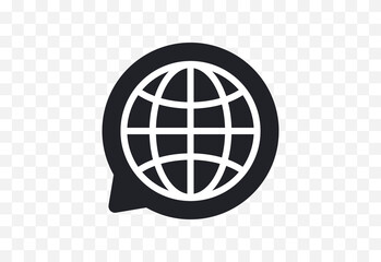 World planet, web, network, globe, world map, earth, global business, travel, connection flat design style minimal illustration.	
