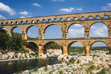 View to The Pont du Gard