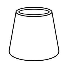 Vase Pot Lines Syle Vector Illustration