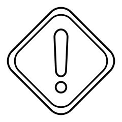 Warning Signs Lines Style Vector 