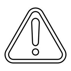 Warning Signs Lines Style Vector 