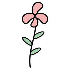 Cute Flower Vector Illustration 