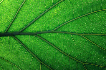 texture fresh leaf closeup, macro shot of eco greenery
