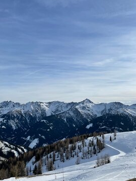 Austrian peaks in winter. 