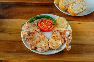 Grilled chicken breast dish
