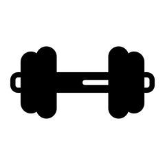 Dumbbell icon glyph style for download (hotel pack)