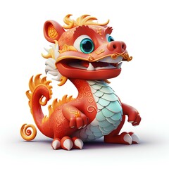 Fototapeta premium Chinese new year traditional dragon