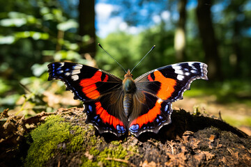 Obraz premium butterfly with wings spread. Generative Ai