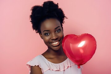 Beautiful young girl at a Valentine's day photo shoot