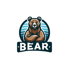 Bear Logo Mascot Template Vector design