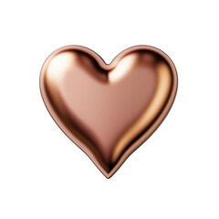 Gold foil Valentine's heart