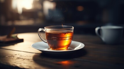 Fototapeta premium A cup of tea on the table.