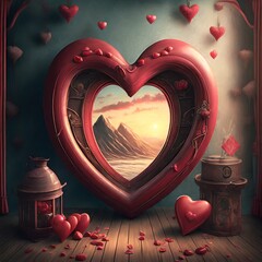 Miłość, Walentynki, Serce - obrazy, fototapety, plakaty