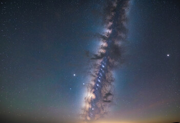 Cosmic Night Sky