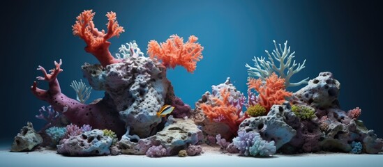 Naklejka na ściany i meble Reef made of coral.