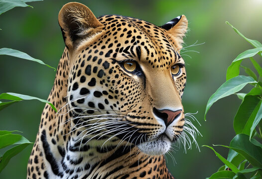 Wildcat Jungle Print Background Image