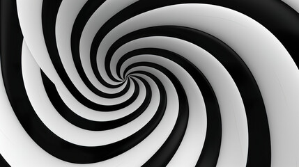 Fototapeta premium black and white spiral. Generative Ai