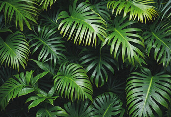 Exotic Jungle Foliage Backdrop