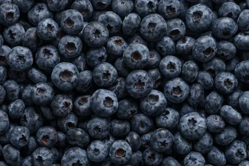 Poster Fresh ripe washed blackberries background © GCapture