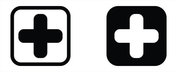 first aid medical health icon. medical emergency plus symbol