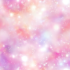 magic background with bokeh stars and glitter