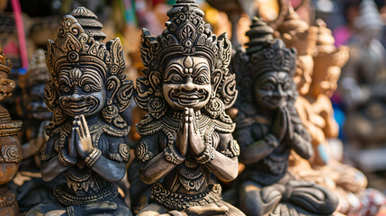 Hindu god statues