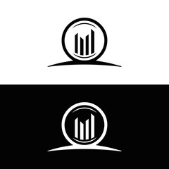 Marketing Academy Unique Minimalist graph Professional Logo Design