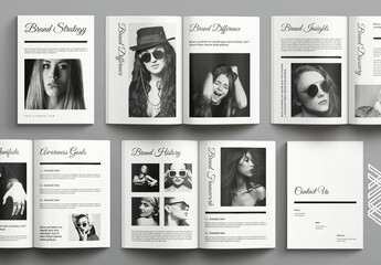 Brand Strategy Template Brochure Layout