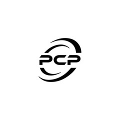 PCP logo. P C P design. White PCP letter. PCP, P C P letter logo design. Initial letter PCP linked circle uppercase monogram logo. P C P letter logo vector design. PCP letter logo design five style.	
