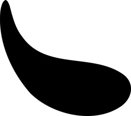 Fluid shape vector illustration. Liquid pattern silhouette design element