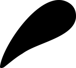 Fluid shape vector illustration. Liquid pattern silhouette design element