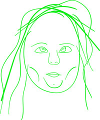 Funny kids caricature