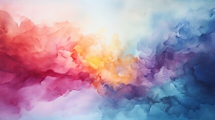 Abstract Watercolor Background with Copy Space.