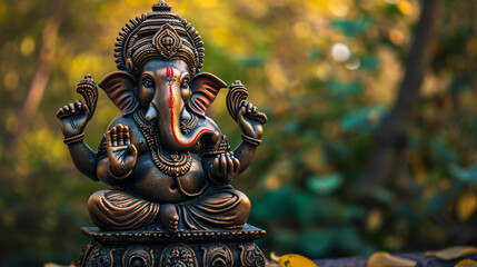 Fototapeta na wymiar Lord Ganesha sculpture