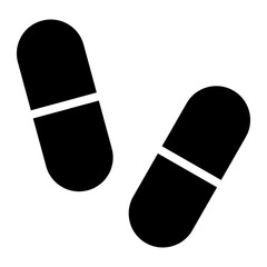 capsule icon, drug, medicine