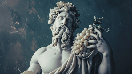 Marble statue of greek god - obrazy, fototapety, plakaty