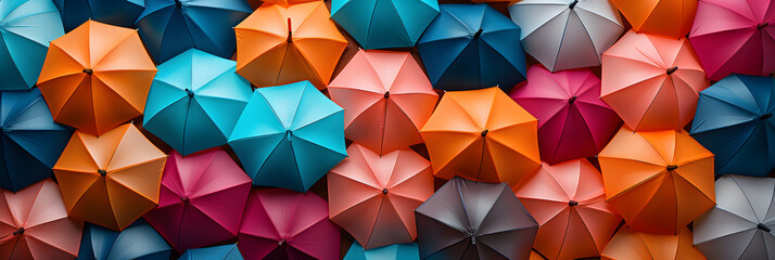 DEIB Diversity, Equity, inclusion, and Belonging concept with colorful umbrella  design.
 - obrazy, fototapety, plakaty