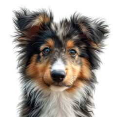 Shetland Sheepdog, puppy portrait