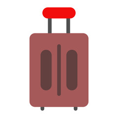 Luggage icon color fill style for download (hotel pack)