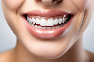Obraz premium close up of a woman smiling. 