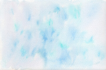 Hand-drawn abstract watercolor background in soothing light pastels