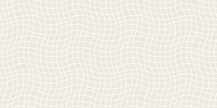 Seamless geometric pattern with woven and distorted checkers