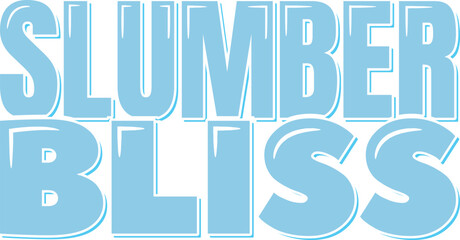 An enchanting vector lettering design capturing the blissful essence of slumber