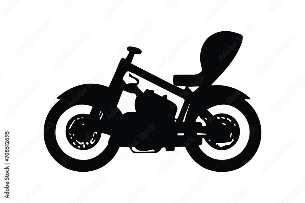 Wall mural motorcycle icon design vector silhouette