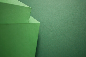 Green 3d colored paper background, texture