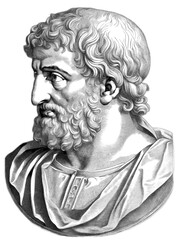 Thales of Miletus portrait, generative AI	