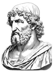 Portrait Thales of Miletus, generative AI	
