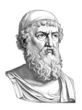 Ancient Greek pre-Socratic philosopher Thales of Miletus, generative AI	
