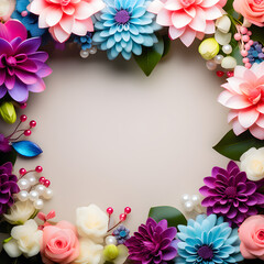 꽃 장식, 꽃 테두리, 꽃 액자, 꽃 배경, 꽃 틀,